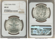 Republic "Star" Peso 1932 MS62 NGC, Philadelphia mint, KM15.2. 

HID09801242017

© 2022 Heritage Auctions | All Rights Reserved
