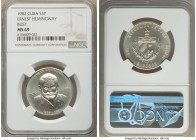 Republic 5 Pesos 1982 MS69 NGC, Havana mint, KM96. Ernest Hemingway. 

HID09801242017

© 2022 Heritage Auctions | All Rights Reserved