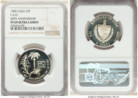Republic Proof 5 Pesos 1985 PR69 Ultra Cameo NGC, Havana mint, KM146. Mintage: 500. F.A.O. - 40th Anniversary. 

HID09801242017

© 2022 Heritage A...