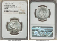 Republic 5 Pesos 1988 MS69 NGC, Havana mint, KM180. Centennial of the birth of Jose Raul Capablanca - Chess Championship. 

HID09801242017

© 2022...