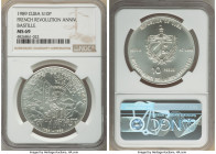 Republic 10 Pesos 1989 MS69 NGC, Havana mint, KM240. 200th Anniversary of the French Revolution - Bastille. 

HID09801242017

© 2022 Heritage Auct...