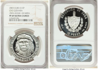 Republic Proof 10 Pesos 2003 PR69 Ultra Cameo NGC, Havana mint, KM792. 75th Anniversary of the birth of Che Guevara. 

HID09801242017

© 2022 Heri...