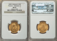 Prussia. Friedrich III gold 20 Mark 1888-A MS62 NGC, Berlin mint, KM515. 

HID09801242017

© 2022 Heritage Auctions | All Rights Reserved