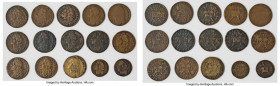 James II 15-Piece Lot of Uncertified Assorted Gunmoney Issues, Average grade Fine. See photos to make your evaluations. Sizes range from 25-32.8mm. We...
