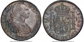 Charles IV 8 Reales 1799 Mo-FM AU55 NGC, Mexico City mint, KM109. Attractively toned. 

HID09801242017

© 2022 Heritage Auctions | All Rights Rese...