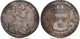 Carl XII 4 Mark 1716-LC XF Details (Reverse Cleaned) NGC, KM337, AAH-55. Nice portrait, reverse corrosion. Scarce and last year of type. 

HID098012...