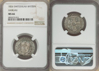 Aargau. Canton 4-Piece Lot of Certified Batzen 1826 NGC, KM21. Lot includes (1) MS66, (1) MS65, (1) MS64 and (1) AU58. Sold as is, no returns. 

HID...