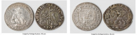 Pair of Uncertified Assorted Crowns, 1) Austria: Archduke Ferdinand Taler ND (1564-1595) - AU (Heavy Corrosion), hall mint, Dav-8095. 40.2mm. 28.60gm ...