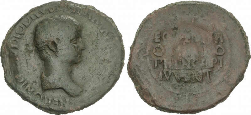 Roman Coins
Empire
Sestercio. Acuñada el 51 d.C. NERÓN. RARA. Anv.: NERONI CLA...