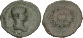 Roman Coins
Empire
Sestercio. Acuñada el 51 d.C. NERÓN. RARA. Anv.: NERONI CLAVDIO DRVSO GERMANICO COS. DESIG. Busto joven desnudo a derecha. Rev.: ...