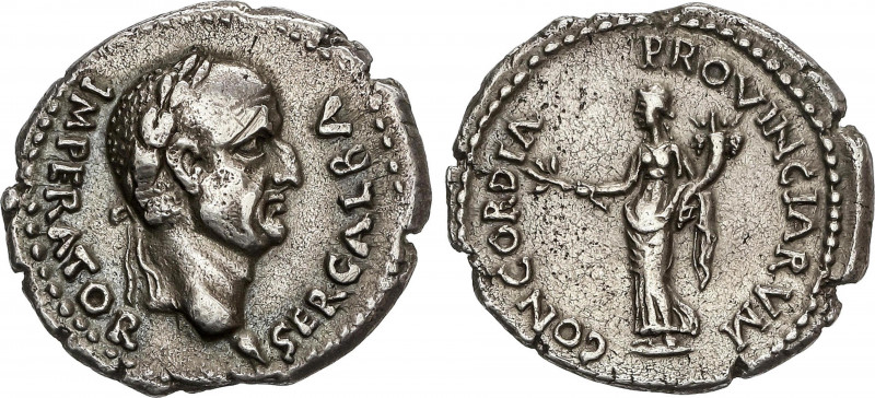 Roman Coins
Empire
Denario. Acuñada el 68 d.C. GALBA. MUY ESCASA. Anv.: SER. G...