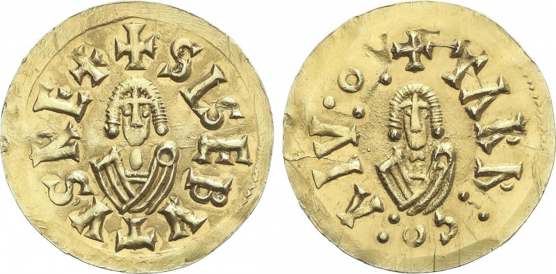 Visigothic Coins
Triente. SISEBUTO (612-621). TARRACONA (Tarraconensis). MUY RA...