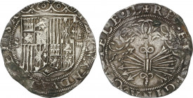 Spanish Monarchy
Ferdinand and Isabella
4 Reales. SEVILLA. MUY ESCASA. Anv.: S-Escudo-IIII. Rev.: Sin marcas. 6 flechas. 13,59 grs. (Pequeñas oxidac...