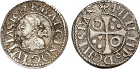Spanish Monarchy
Philip III
1/2 Croat. 1612. BARCELONA. MUY RARA. 1,36 grs. Leyendas de anverso y reverso intercambiadas. AC-376. MBC.