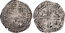 Spanish Monarchy
Philip III
8 Reales. S/F. POTOSÍ. M. Anv.: P / M - Escudo - VIII roel encima. 27,08 grs. Acuñada entre 1616-1617. Ex UBS -17 Septie...