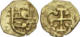 Spanish Monarchy
Philip III
2 Escudos. TOLEDO. 6,7 grs. AU. AC-Tipo 200. BC+.