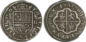 Spanish Monarchy
Philip IV
2 Reales. 1652. SEGOVIA. BR (nexadas). 6,13 grs. Pátina. AC-964. MBC+.