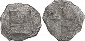 Spanish Monarchy
Philip IV
8 Reales. 1622. CARTAGENA DE INDIAS. A. 21,41 grs. Marca de ceca: RN. Esta pieza podría haber sido acuñada en Santa Fe de...
