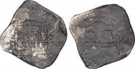 Spanish Monarchy
Philip IV
8 Reales. 1639. MADRID. V.I. Anv.: (MD vertical) / V / I - Escudo - VIII vertical. 27,44 grs. Oxidaciones. Pátina negra. ...