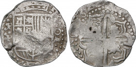 Spanish Monarchy
Philip IV
8 Reales. 1626. POTOSÍ. P. 27,14 grs. Leones y castillos. Leve grieta a las 8h. AC-1445; Cal-465. MBC.