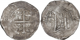 Spanish Monarchy
Philip IV
8 Reales. 1666. POTOSÍ. E. 26,55 grs. Acuñación póstuma. Ligera pátina. AC-1532; Cal-455. MBC.