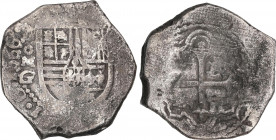 Spanish Monarchy
Charles II
8 Reales. 1666. MÉXICO. G. MUY RARA. 27,02 grs. Oxidaciones marinas. AC-No Cat; Cal-No Cat. BC+.