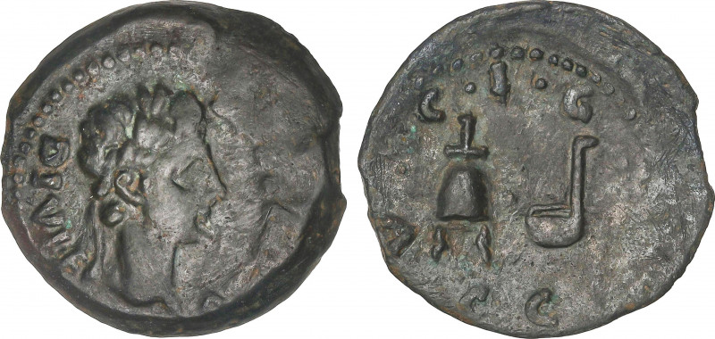 Celtiberian Coins
Semis. 27-14 d.C. ÉPOCA DE CALÍGULA. ACCI (GUADIX. Granada). ...