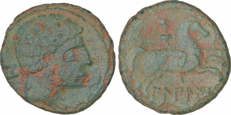 Celtiberian Coins
As. 120-30 a.C. BILBILIS (CALATAYUD, Zaragoza). Anv.: Cabeza ...