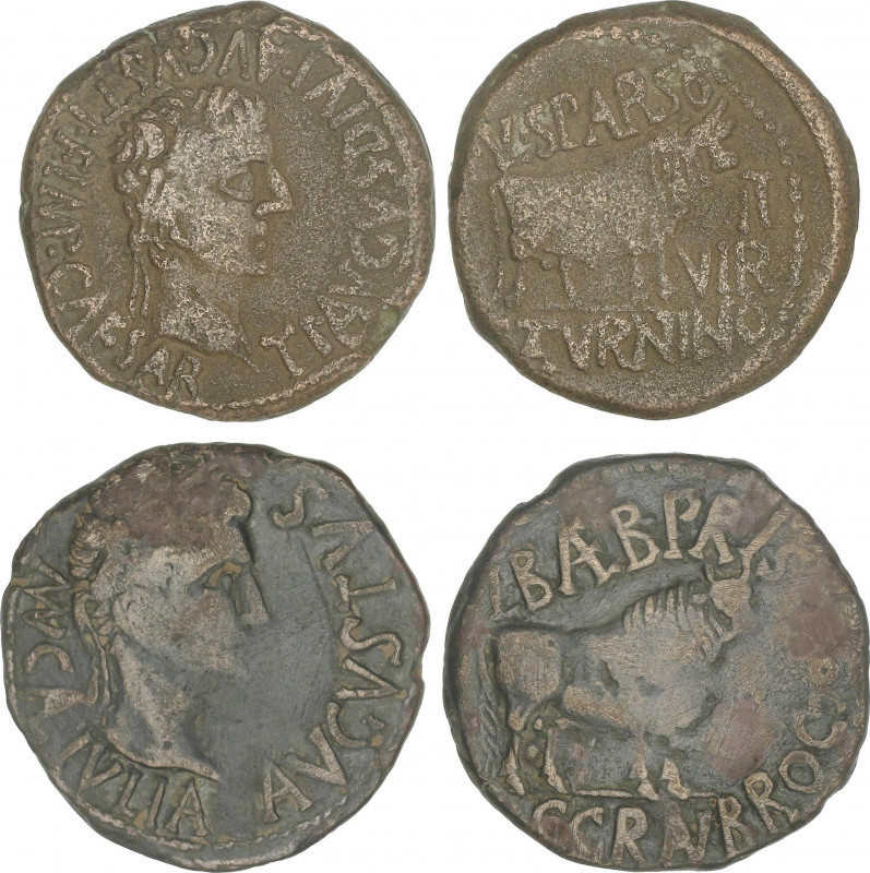 Celtiberian Coins
Lote 2 monedas As. 27 a.C.-36 d.C. ÉPOCA DE AUGUSTO y TIBERIO...