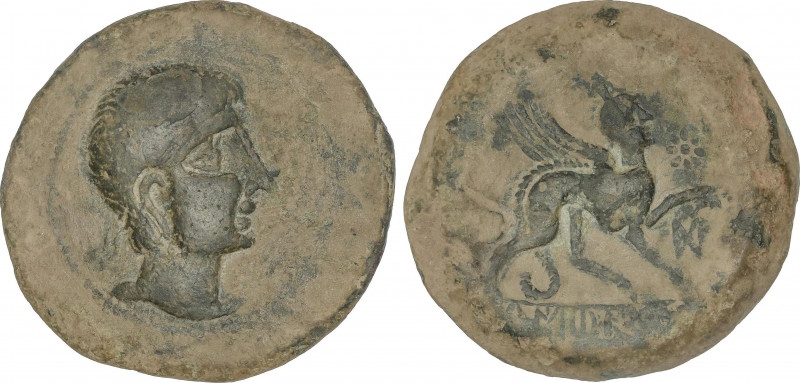 Celtiberian Coins
As. 180 a.C. CASTULO (CAZLONA, Jaén). Anv.: Cabeza diademada ...