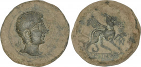 Celtiberian Coins
As. 180 a.C. CASTULO (CAZLONA, Jaén). Anv.: Cabeza diademada a derecha. Rev.: Esfinge a derecha con estrella y letra ibérica Co del...