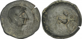 Celtiberian Coins
As. 180 a.C. CASTULO (CAZLONA, Jaén). Anv.: Cabeza diademada a derecha. Rev.: Esfinge a derecha con estrella y letra ibérica Co del...
