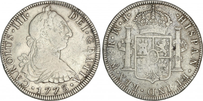 Spanish Monarchy
Charles III
8 Reales. 1773. MÉXICO. F.M. 26,64 grs. Ensayador...