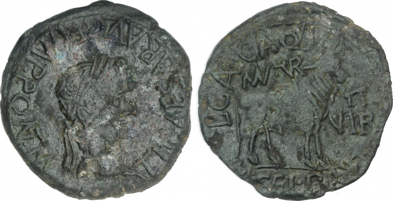 Celtiberian Coins
As. 14-36 d.C. ÉPOCA DE TIBERIO. TURIASO (TARAZONA, Zaragoza)...