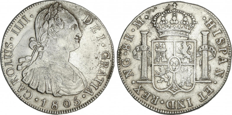 Spanish Monarchy
Charles IV
8 Reales. 1805. GUATEMALA. M. 26,83 grs. AC-899. M...