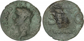 Roman Coins
Empire
Dupondio. Acuñada el 22 d.C. AUGUSTO. Anv.: DIVVS AVGVSTVS PATER. Cabeza radiada a izquierda. Rev.: PROVIDENT S. C. Altar. 9,78 g...