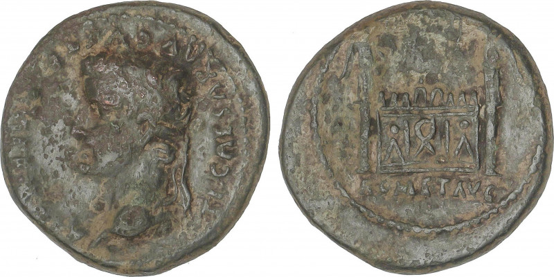 Roman Coins
Empire
Semis. Acuñada el 4-14 d.C. TIBERIO. Anv.: TI CAESAR AVGVST...