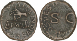 Roman Coins
Empire
Cuadrante. Acuñada el 42 d.C. CLAUDIO. Anv.: TI. CLAVDIVS CAESAR AVG. P. N. R. Mano portando una balanza. Rev.: PON. M. TR. P. IM...