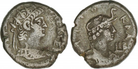 Roman Coins
Empire
Tetradracma. Acuñada el. NERÓN. ALEJANDRIA. Anv.: Busto radiado de Nerón a derecha con égida. Rev.: Busto drapeado de Alejandría ...
