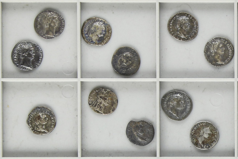 Roman Coins
Empire
Lote 11 monedas Denario. Acuñadas el 81-96 d.C. DOMICIANO. ...
