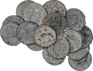 Roman Coins
Empire
Lote 17 monedas Medio Centenional. Acuñadas el 330-348 d.C. URBS ROMA. ACUÑACIONES EFECTUADAS DURANTE LOS GOBIERNOS DE CONSTANTIN...