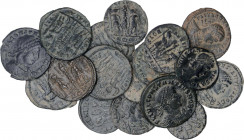 Roman Coins
Empire
Lote 18 monedas Medio Centenional. Acuñadas el 330-340 d.C. CONSTANCIO II. AE. Todas las monedas con reverso: GLORIA EXERCITVS. D...