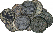 Roman Coins
Empire
Lote 12 monedas Medio Centenional. Acuñadas el 351-354 d.C. CONSTANCIO GALO. Rev.: FEL. TEMP. REPARATIO. Soldado a izquierda alac...