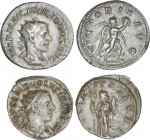 Roman Empire Lots
Lote 2 monedas Antoninianos. FILIPO I y VOLUSIANO. Rev.: Filipo I: VICTORIA AVG. Volusiano: FELICITAS PVBLICA. AR. A EXAMINAR. MBC+...