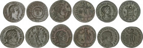 Roman Empire Lots
Lote 6 monedas Follis 19 mm. CONSTANTINO I y CONSTANTINO II. AE. A EXAMINAR. EBC- a EBC+.