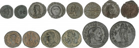 Roman Empire Lots
Lote 6 monedas. ADRIANO, DOMICIANO, CONSTANCIO CLORO, CONSTANTINO I, LICINIO y HONORIO. AE. Follis: Constancio Cloro, 3x Follis 19 ...