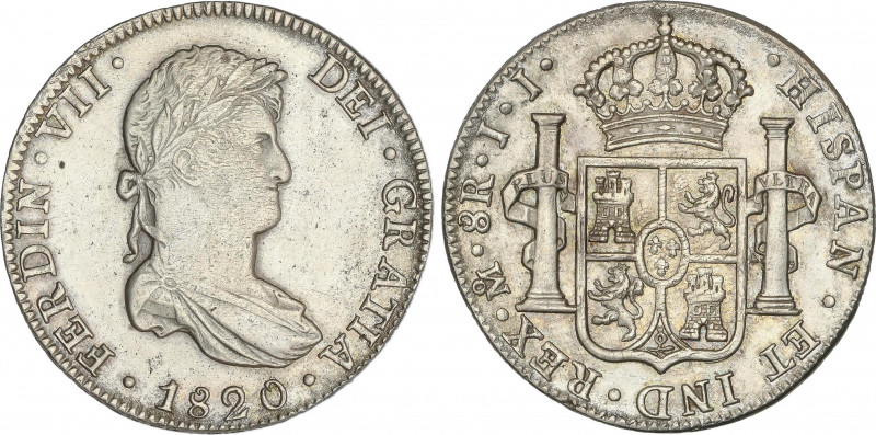 Spanish Monarchy
Ferdinand VII
8 Reales. 1820. MÉXICO. J.J. 26,95 grs. AC-1336...