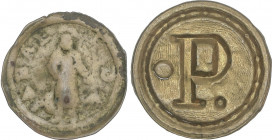 Medieval Coins
Catalan Local Coin and Pellofes
Lote 2 Pellofas. NUESTRA SEÑORA DEL PI BARCELONA y SABADELL. Latón. Cru-1285, 2063. BC+ a MBC.