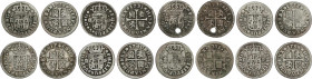 Spanish Monarchy
Philip V
Lote 8 monedas 1/2 Real. 1731, 35, 38 (4), 40, 46. MADRID. A EXAMINAR. AC-182, 184, 185 (4), 186, 188. BC a MBC.