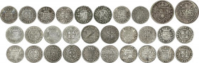 Spanish Monarchy
Philip V
Lote 14 monedas 1 Real. 1717, 1726, 1730 (2), 1731, 1734, 1735, 1738 (2), 1739 (2), 1740 (2), 1741. MADRID. A EXAMINAR. AC...